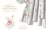 Watercolor Blush Roses Floral Set, a Decorative Illustration by Carol Lozove (Thumbnail 25 of 50)