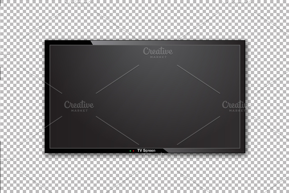 Flat TV screen set, an Object Graphic by OKart.studio (Photo 2 of 4)