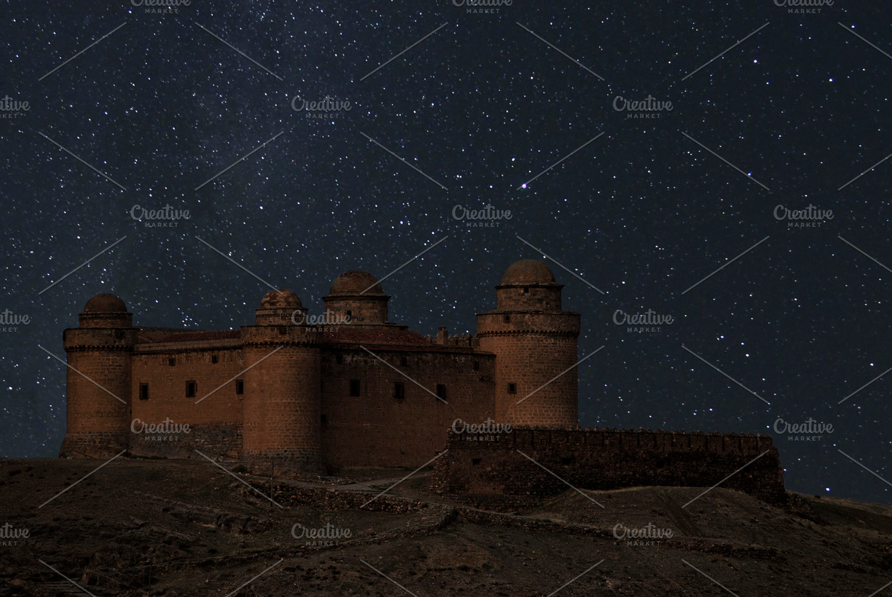 La Calahorra Castle at the starry night, an Architecture Photo by neftali77