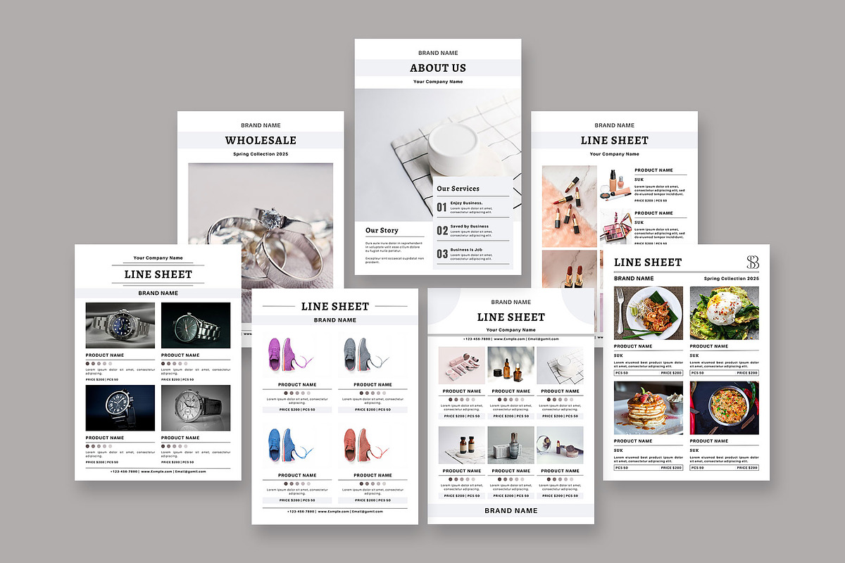 Wholesale Line Sheet Template, a Stationery Template by Design Zone (Photo 3 of 7)