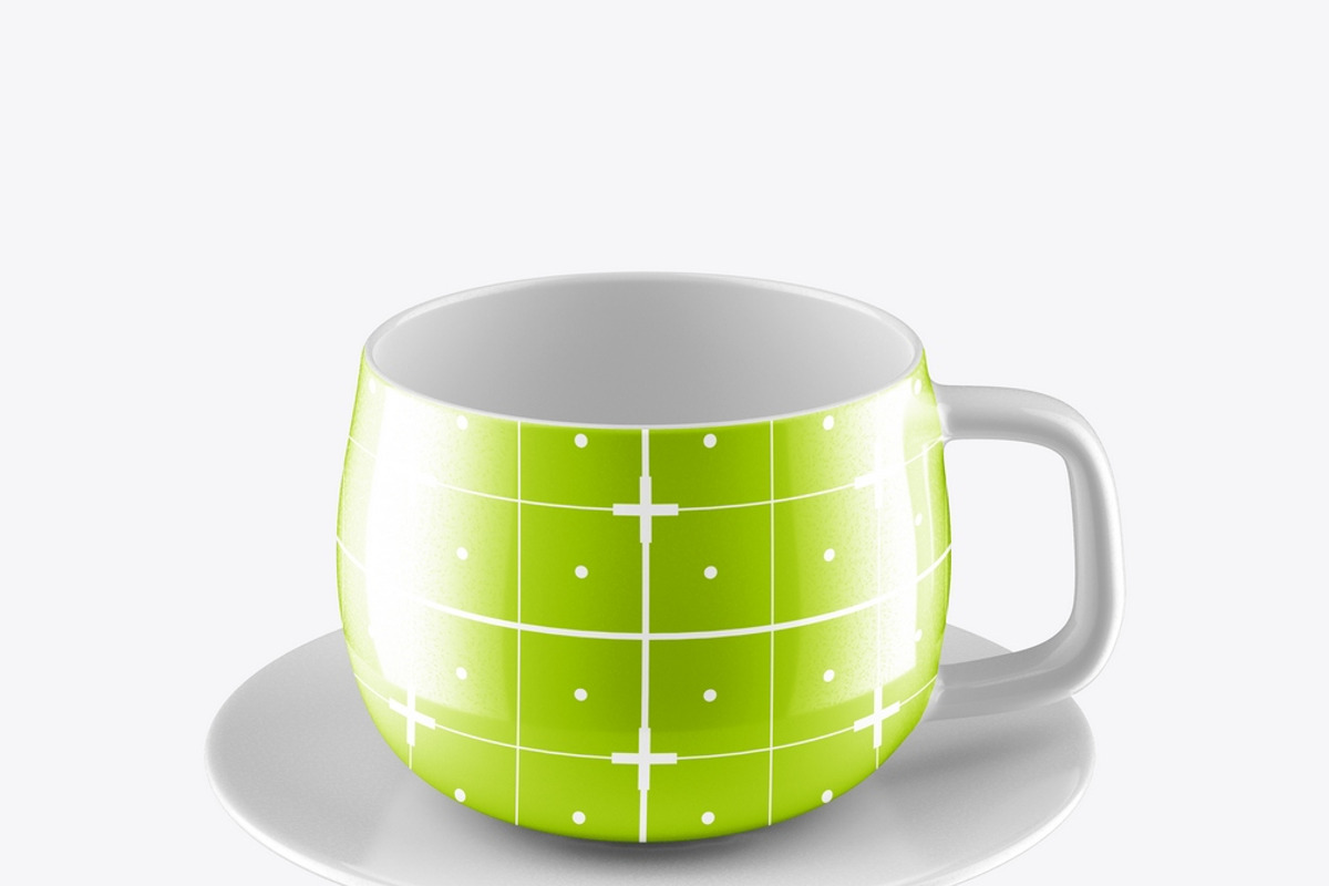 Ceramic Coffee Cup Mockup, an Advertising Mockup by OneVectorStock (Photo 4 of 16)