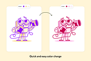 Boxy Robos Assistant Illustrations, a Technology Illustration by Welovegraphics (Thumbnail 5 of 7)