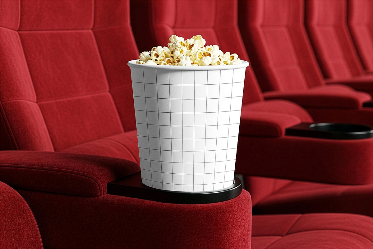 Popcorn Bucket Mockup, a Cups & Container Mockup by Nathatype (Photo 7 of 9)