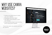 Law Firm Canva Website Template, a Landing Page Template by Kromatic Design Studio (Thumbnail 4 of 8)