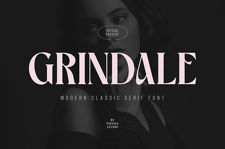 Grindale - Modern Classic Serif Font, a Serif Font by Pixesia Studio