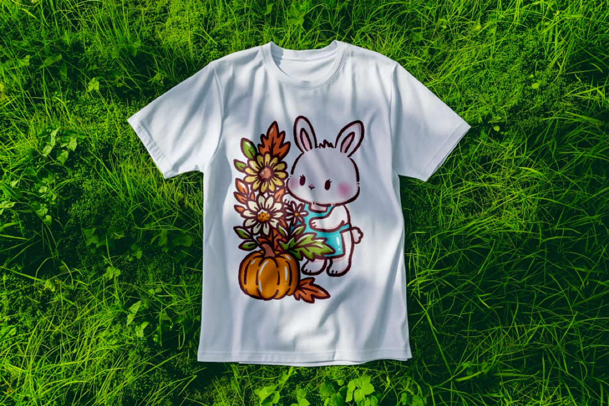 Kawaii Pastel Bunny Autumn Cafe, an Animal Illustration by Blumensdiary (Photo 4 of 7)