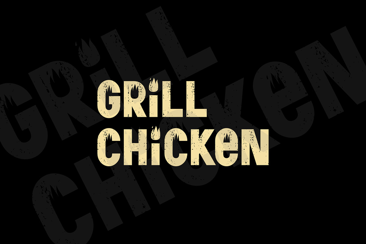 Sans Serif Fonts Bold Hotdogs, a Sans Serif Font by Andika Fez (Photo 2 of 4)