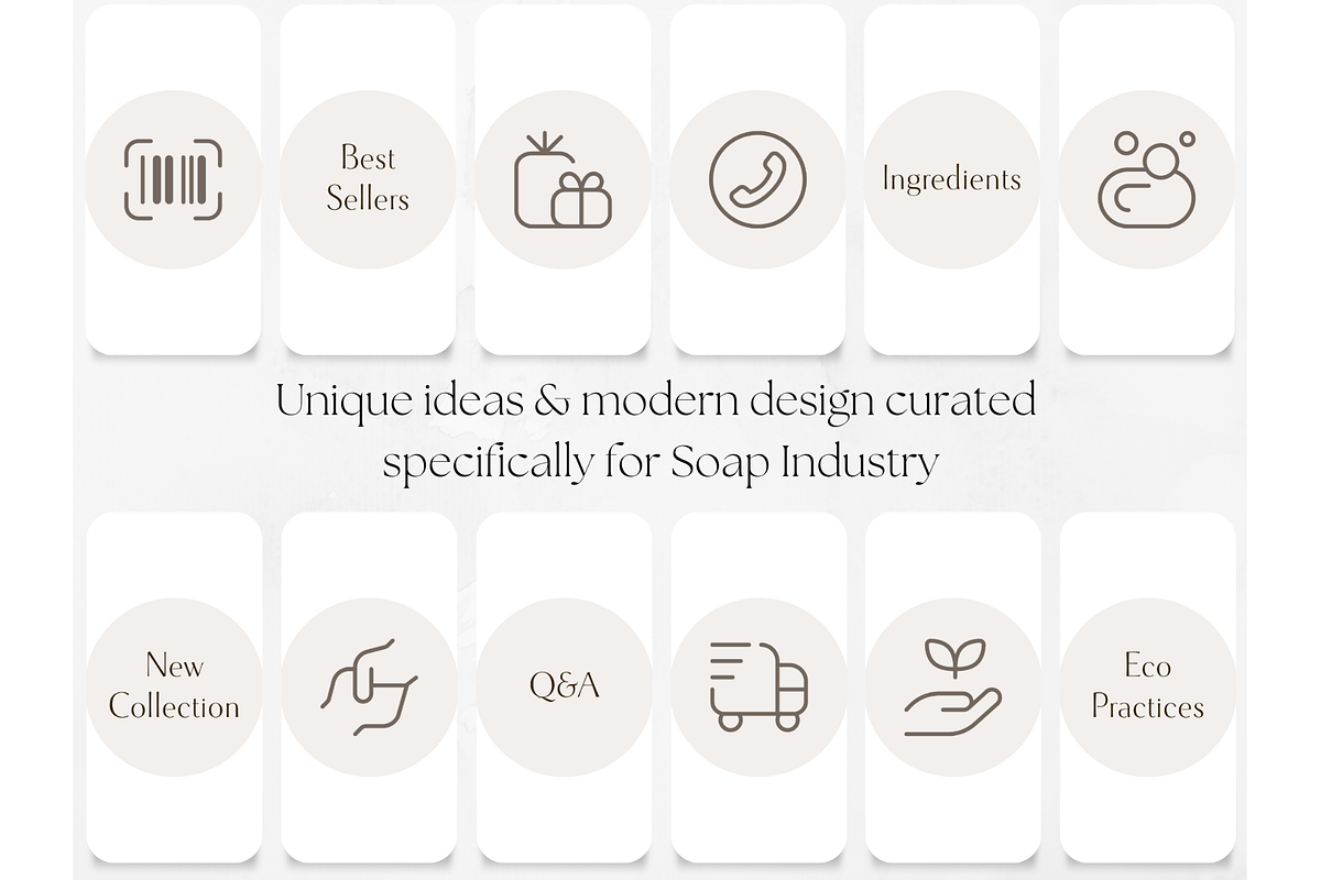 100 Soap Story Highlight Covers, a Social Media Template by PatternLab. (Photo 4 of 9)