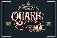 Quare Zombie - 4 font plus extras