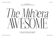 The Milvera Awesome (32 Fonts), a Serif Font by IM Studio (Thumbnail 1 of 13)