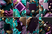 Abstract magical shapes clipart, a Background Graphic by MONO KEY STUDIO (Thumbnail 5 of 7)