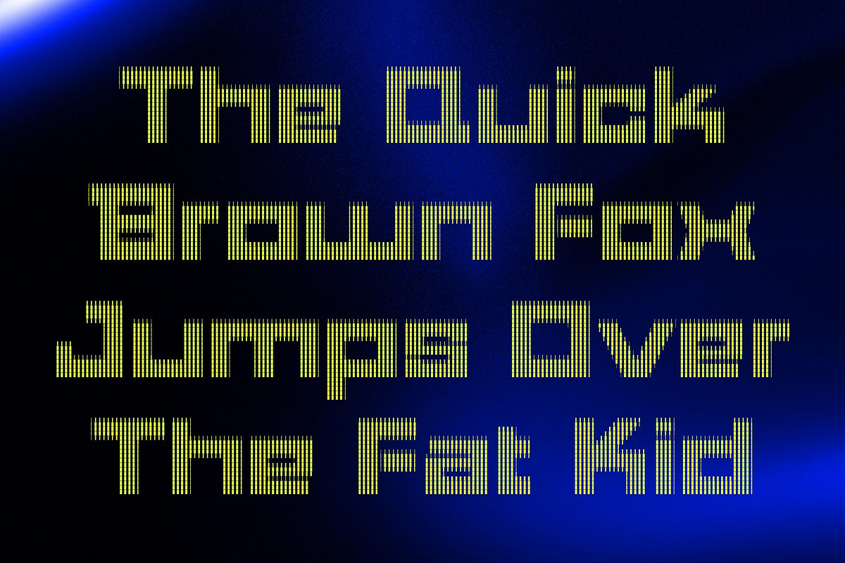 CS Bytex Slitscan, a Sans Serif Font by Craft Supply Co. (Photo 6 of 8)