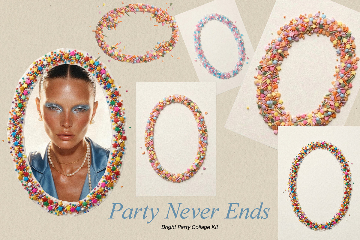 Party Never Ends: Bright Collage Kit, an Object Graphic by divanovskaya_nv (Photo 9 of 17)
