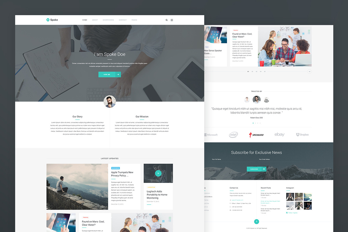 Spoke — Blog PSD Template, a Websites & App Template by artemmashirov (Photo 3 of 4)