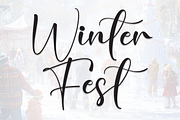 Winter Fest | Script Font, a Handwritten Font by Scratchones (Thumbnail 1 of 8)