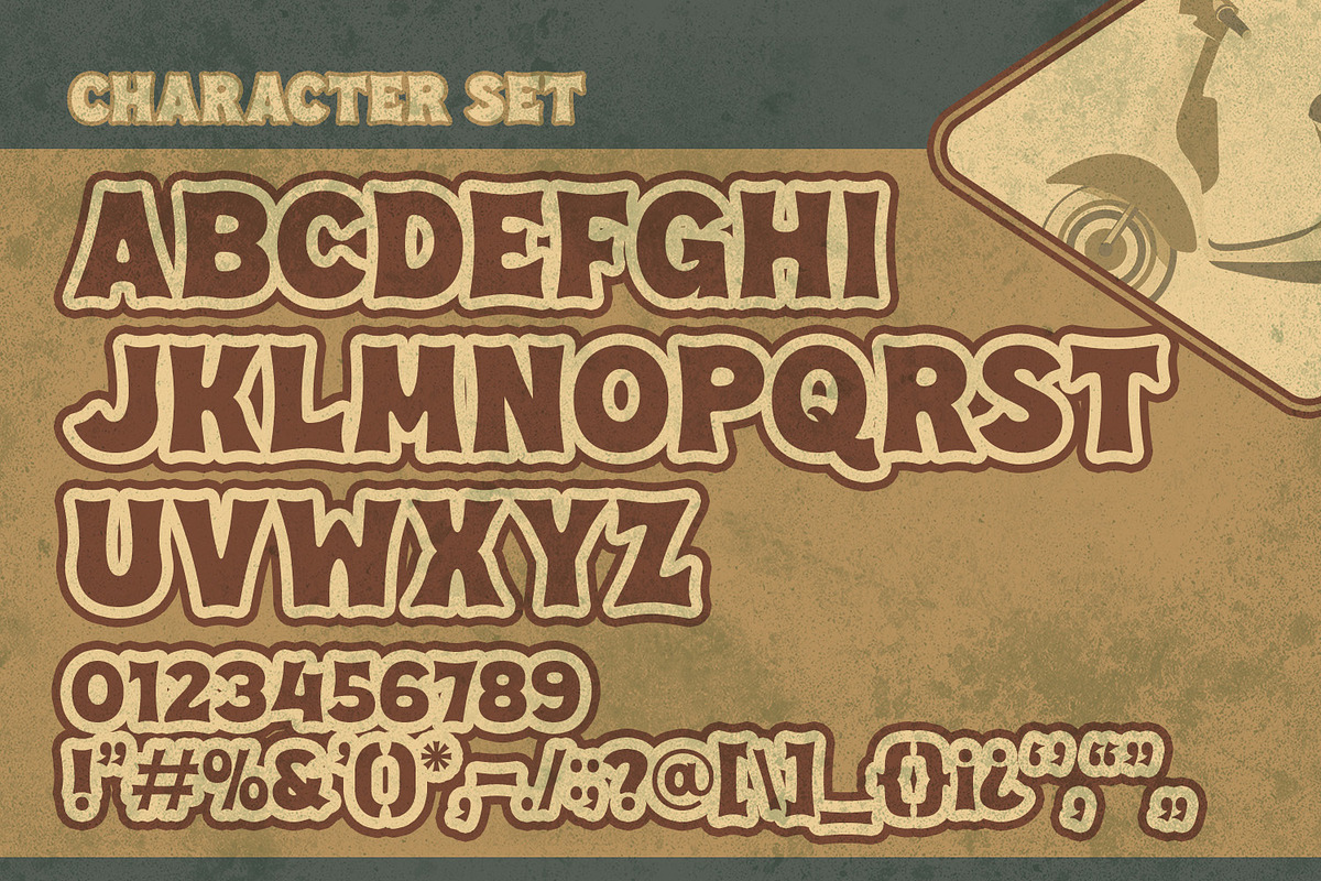 Vespalogy - Authentic Display Font, a Font by Almarkhatype (Photo 9 of 10)