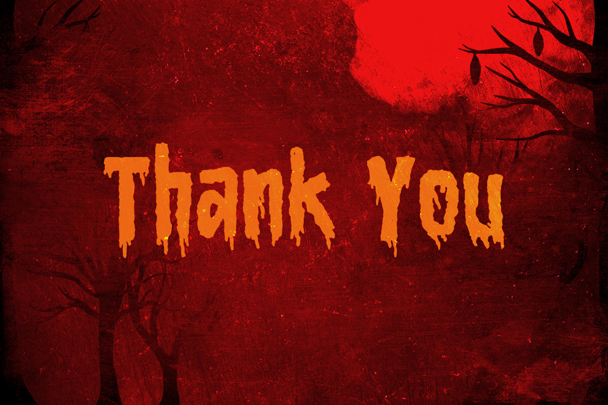 Bloody Camp - A Horror Blood Font, a Handwritten Font by Typefactoryco (Photo 10 of 10)