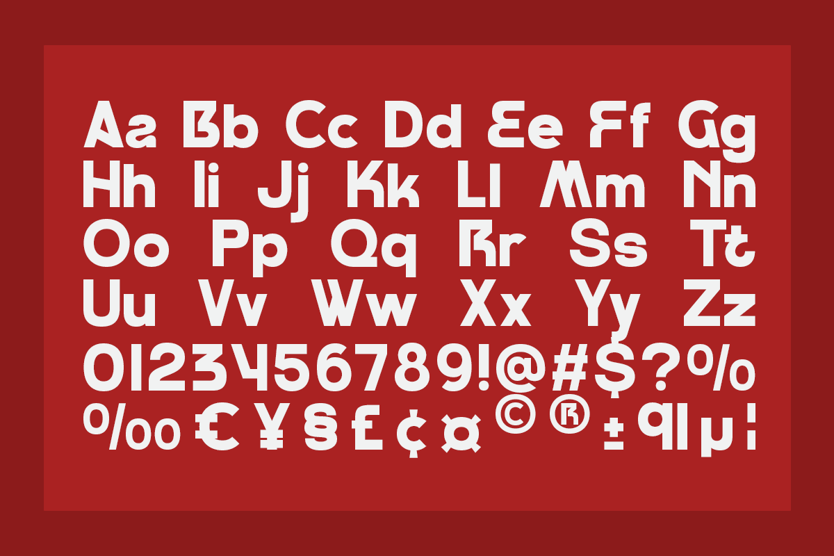 Blockat - Geometric Corporate Font, a Sans Serif Font by Pandeka Studio (Photo 8 of 8)