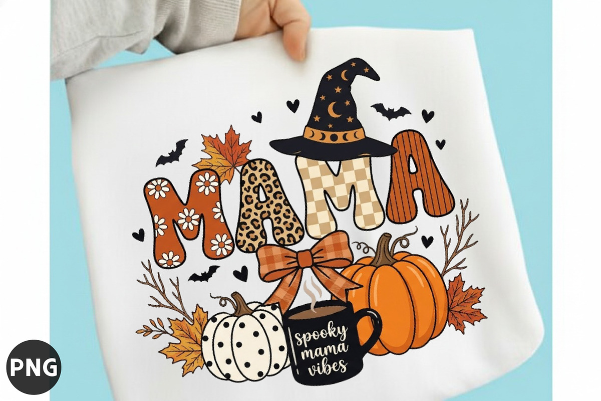 Preppy Fall Halloween Mama Coquette, a Seasonal Illustration by designcity5 (Photo 1 of 4)