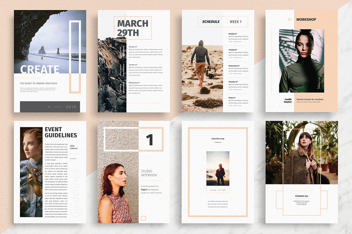 Clara - 08 Page - A4/A5/Letter, a Brochure Template by CorgiAstronaut (Photo 5 of 6)