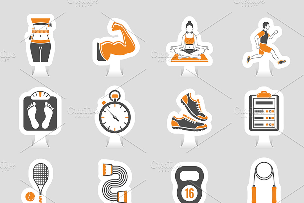 Fitness and Gym Themes, a Food Illustration by TAlex (Photo 6 of 7)