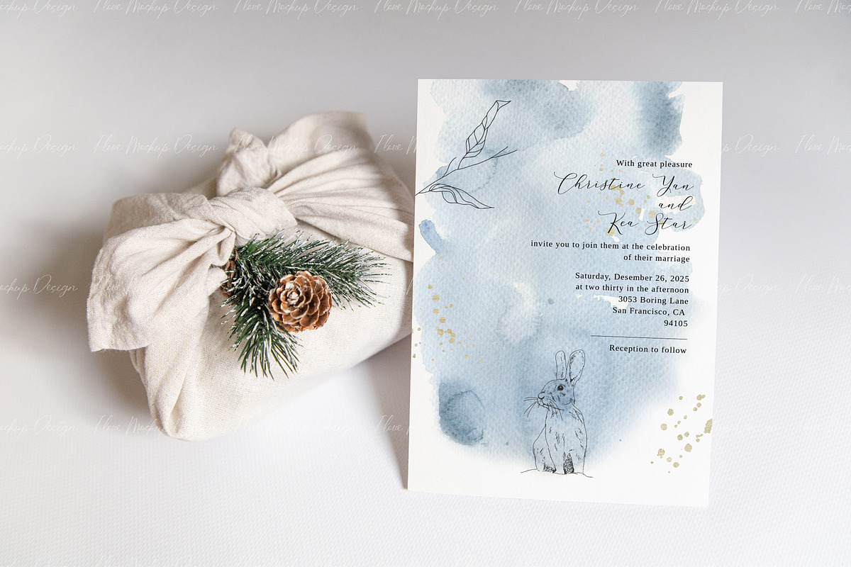 Сhristmas 5x7 Сard Mockup, a Product Mockup by ILoveMockupDesign (Photo 8 of 11)