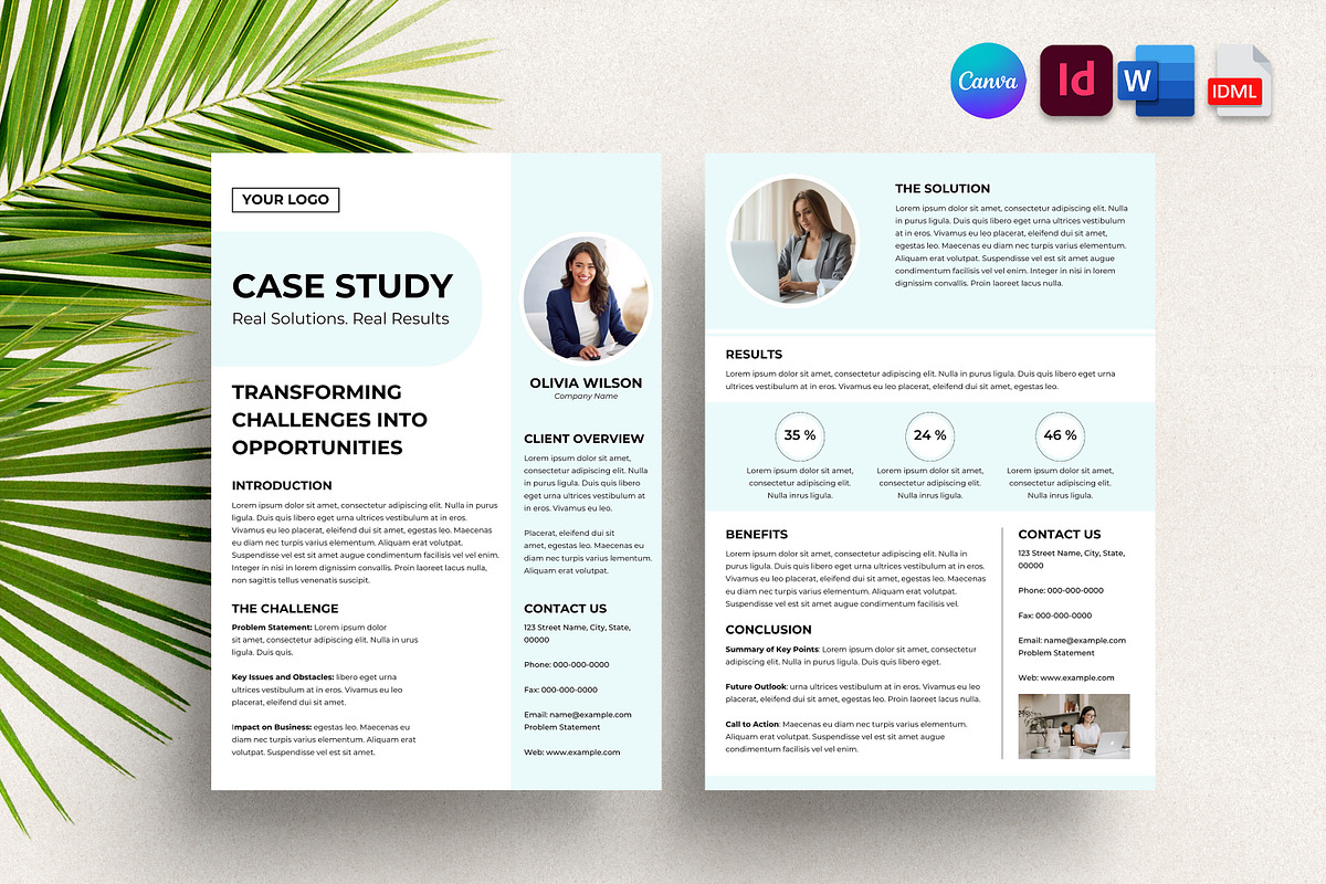 Minimalist Case Study Flyer, a Flyer Template by SmmrDesign (Photo 1 of 5)