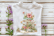 Whimsical Summer Wooden Sing Clipart, an Illustration by OK Design (Thumbnail 5 of 6)