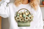Whimsical Easter Basket Clipart, an Illustration by GatewayDesign (Thumbnail 4 of 5)