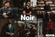 25 Noir Lightroom Presets and LUTs, a Preset Add-On by Hubzway (Thumbnail 1 of 8)