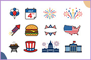 4th July Holiday Vector Clipart SVG, an Object Illustration by Gfx Expert Team (Thumbnail 3 of 3)