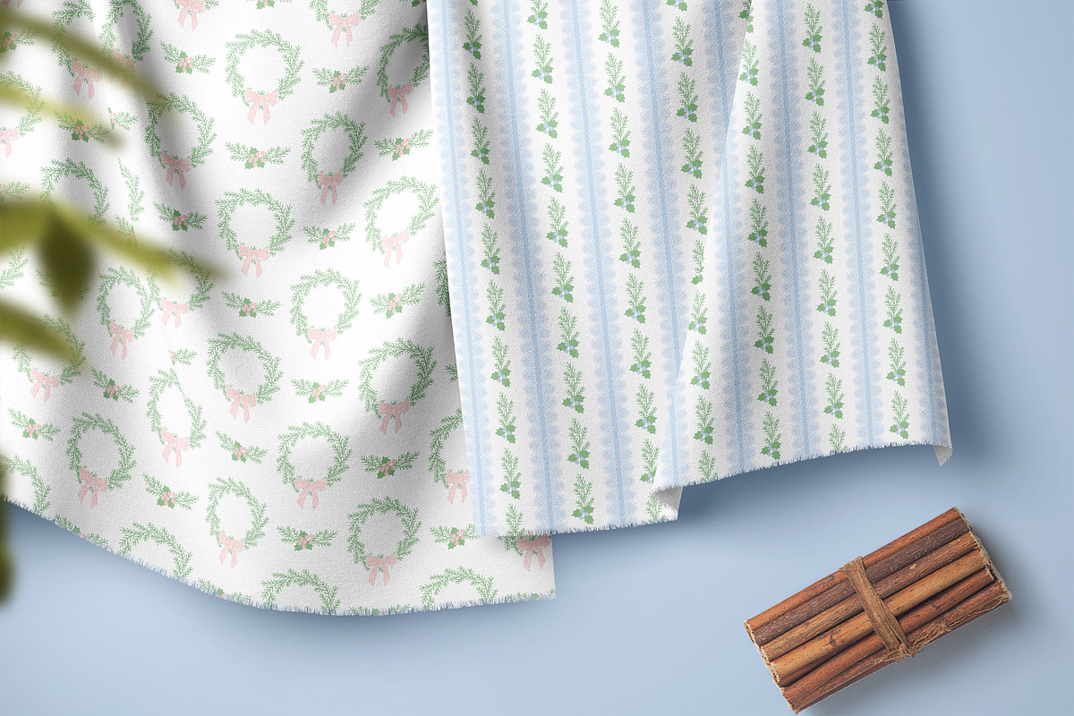 Grandmillennial Christmas patterns, a Pattern Graphic by Tani Kuzminka (Photo 18 of 23)