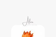 Cute Baby Dragon Clipart Set, a Decorative Illustration by Pati Charm Studio (Thumbnail 6 of 8)