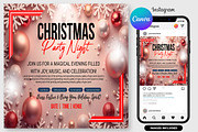 Christmas Party Flyer Canva Template, a Flyer Template by graphicforest (Thumbnail 2 of 3)