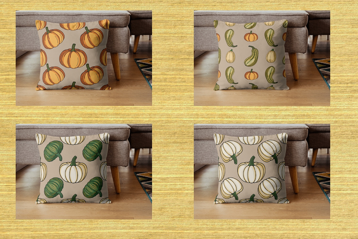 Autumn Harvest: Pumpkin & Squash, a Pattern Graphic by Elatedowl (Photo 11 of 13)