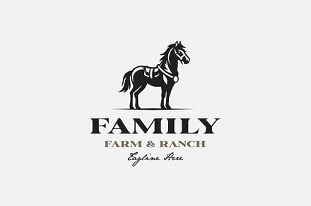 Horse Stallion countryside Logo, a Branding & Logo Template by funpixel