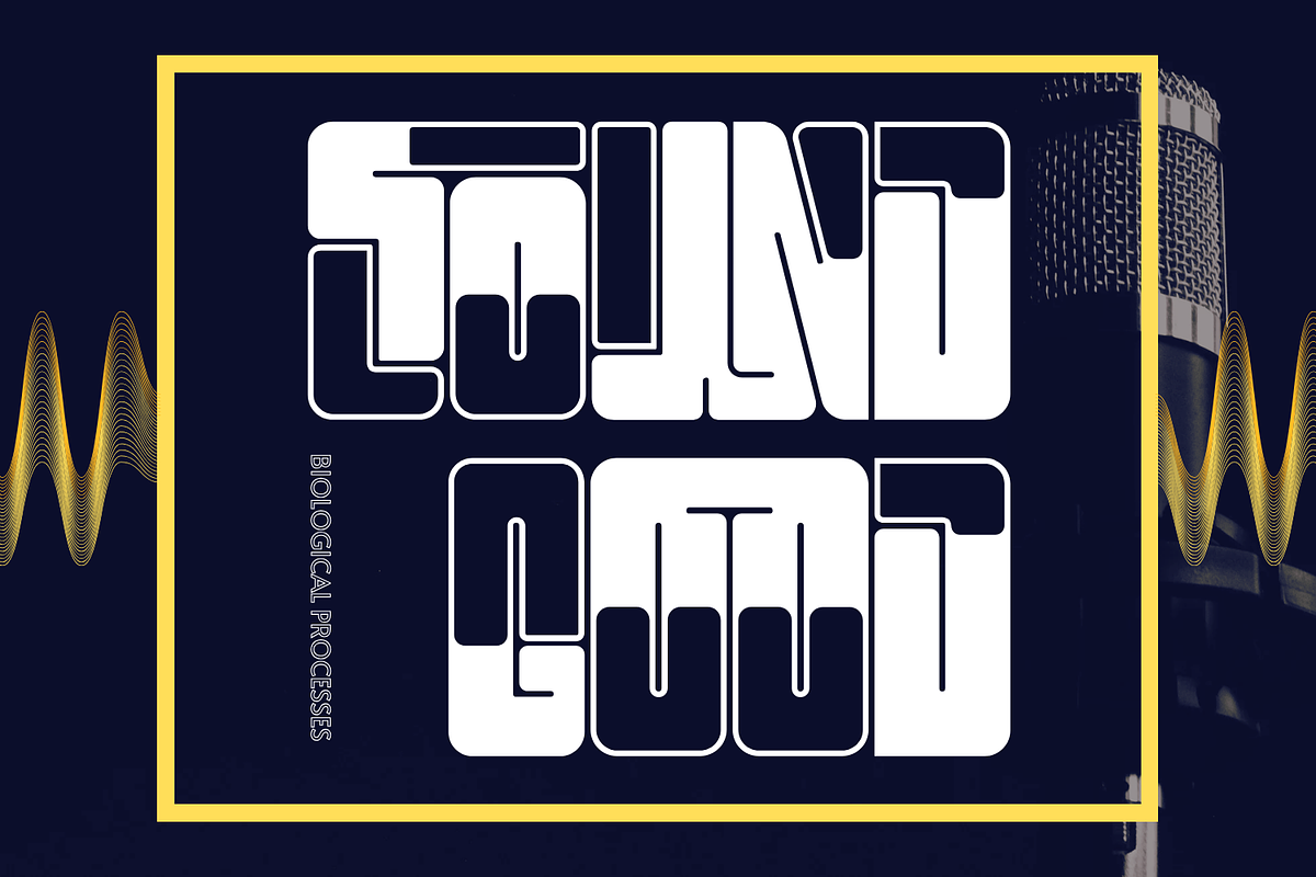BIOLOGICAL PROCESSES - SCI-FI FONT, a Sans Serif Font by 177Studio (Photo 5 of 8)