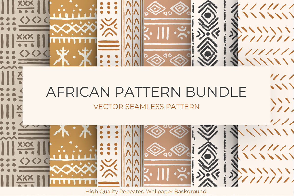 African Seamless Pattern Bundle, a Pattern Graphic by Marketello Studio (Photo 1 of 6)