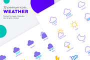 Weather | 32 Icons Set, an Outline Icon by Marina Silence (Thumbnail 13 of 17)