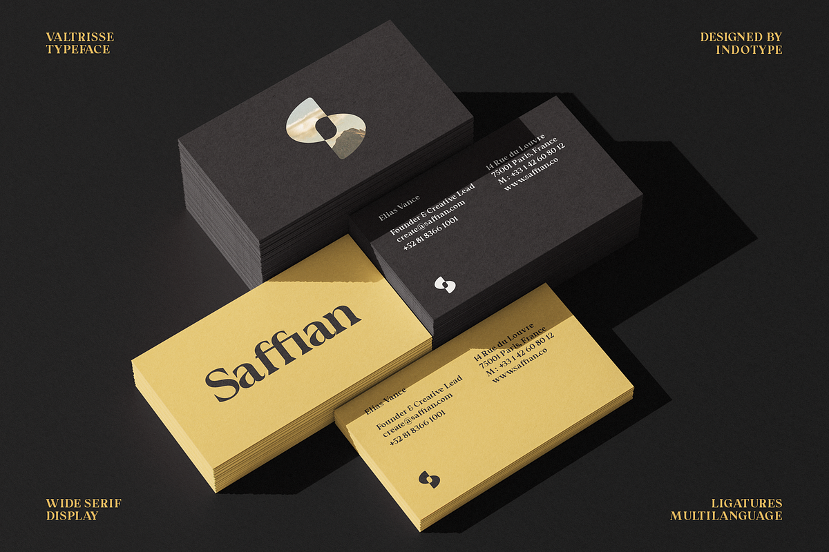 Valtrisse - Wide Serif Display Font, a Font by Indotype Foundry (Photo 6 of 10)