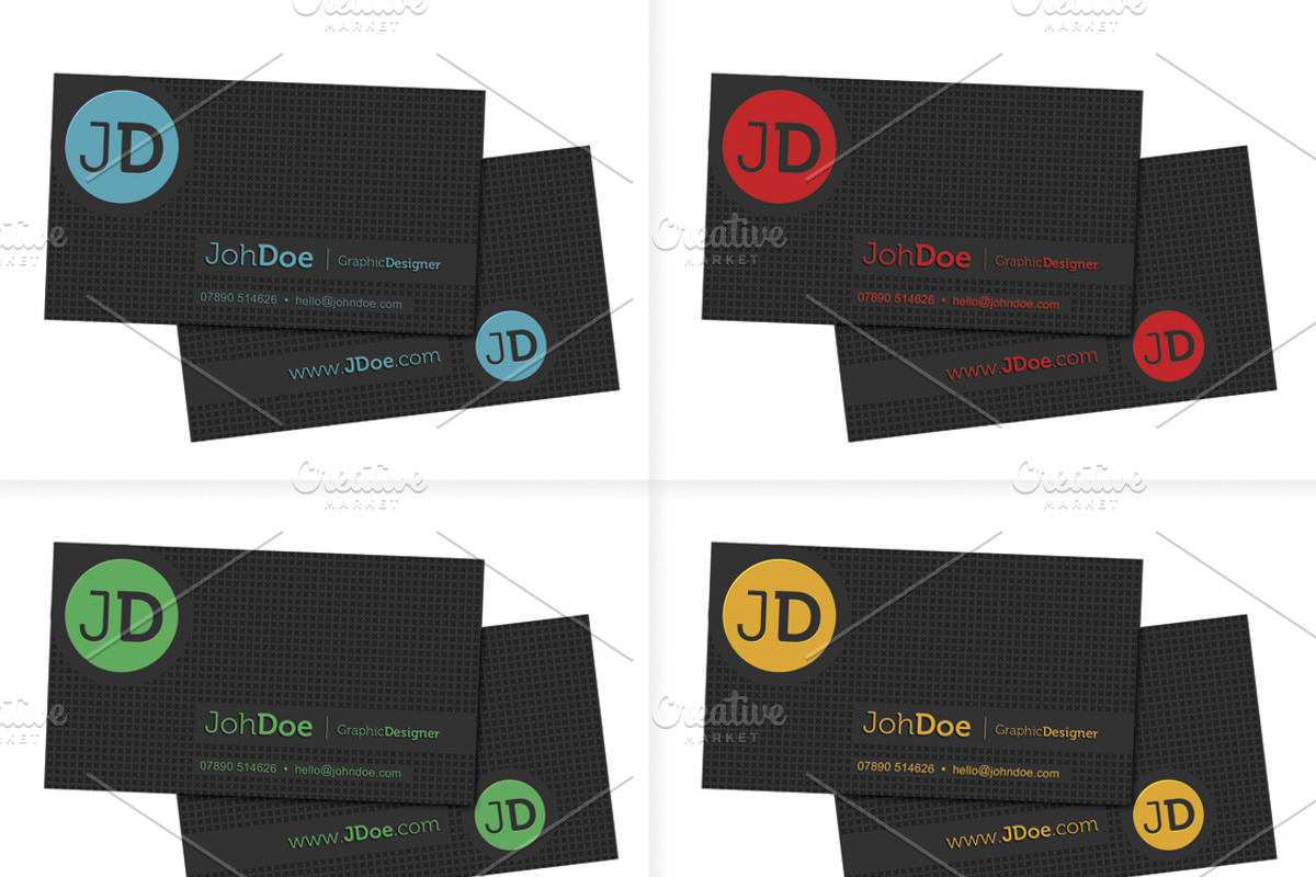 Dark Bussines Card Template, a Business Card Template by PRtopdesign (Photo 3 of 3)