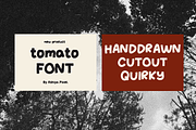 tomato font - handmade sans serif, a Sans Serif Font by Ashiya Pixel (Thumbnail 7 of 10)