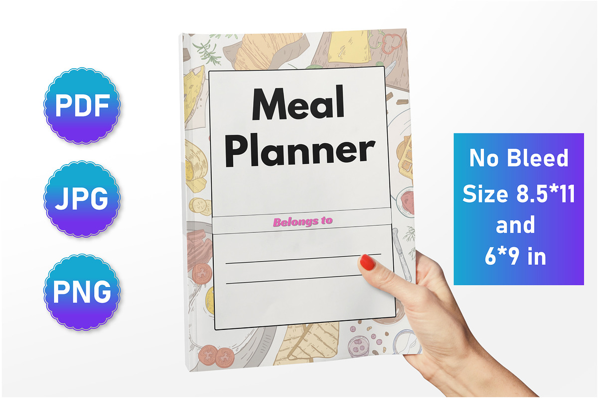 Meal Planner canva template, a Stationery Template by Designmela01 (Photo 3 of 6)