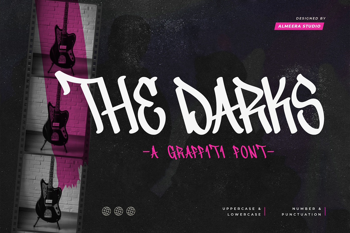 The Darks – Modern Graffiti Font, a Blackletter Font by Almeera Std (Photo 1 of 10)