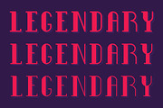 Legendary Type 2, a Font by SNK's (Thumbnail 1 of 5)