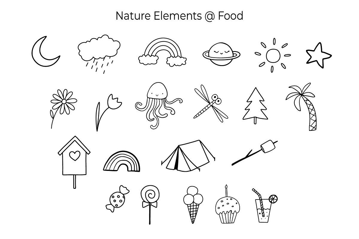 Kids’s Line Doodles, an Illustration by ElenaPlatovaArt (Photo 6 of 9)