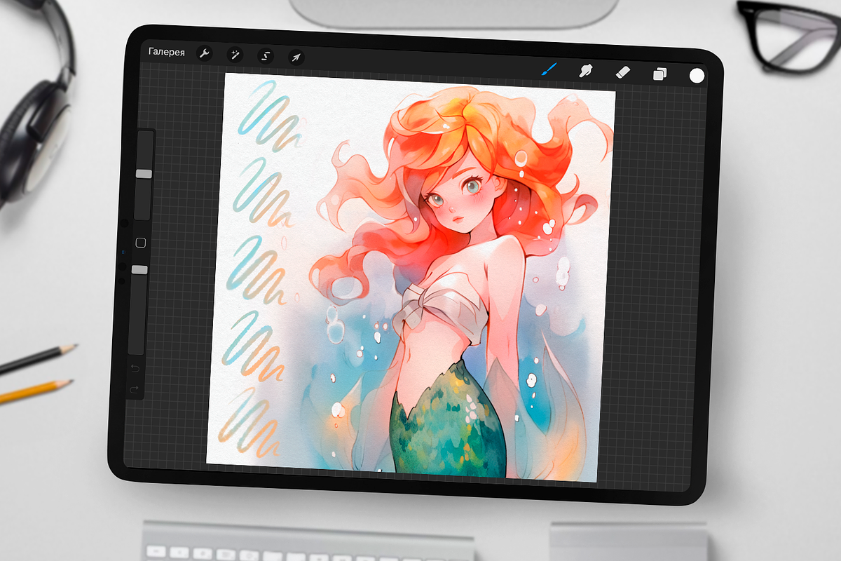 Neptune Watercolor Brushes, a Brush Add-On by Disyukov (Photo 3 of 8)