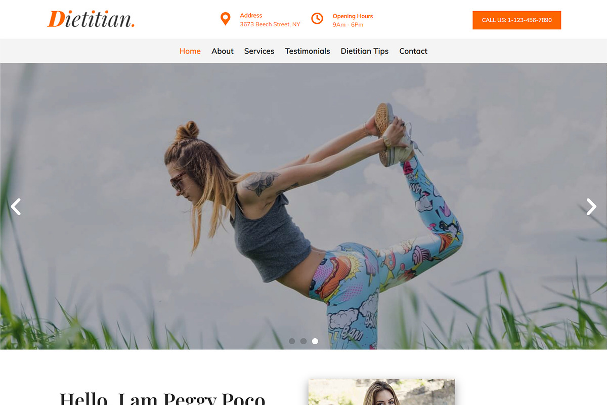 Diet & Nutrition WordPress Theme - Dietitian Pro