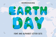 Earth Day Font, a Symbol Font by Font Craft Studio (Thumbnail 1 of 6)