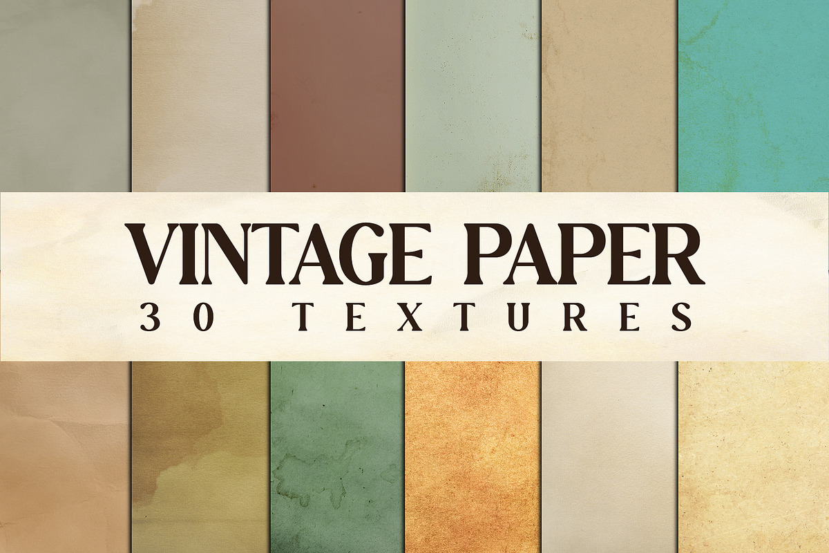 Vintage & Old Paper Textures, a Texture Graphic by Gravito (Photo 1 of 5)